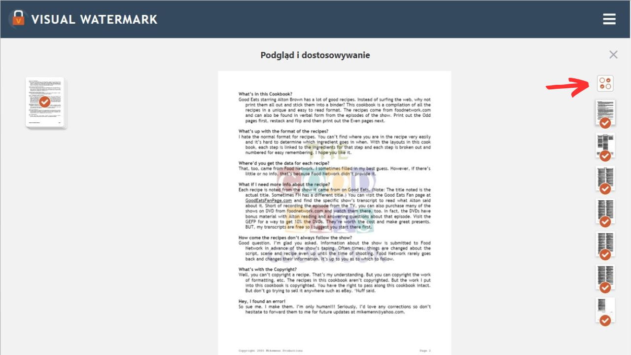 jak dodać znak wodny do PDF