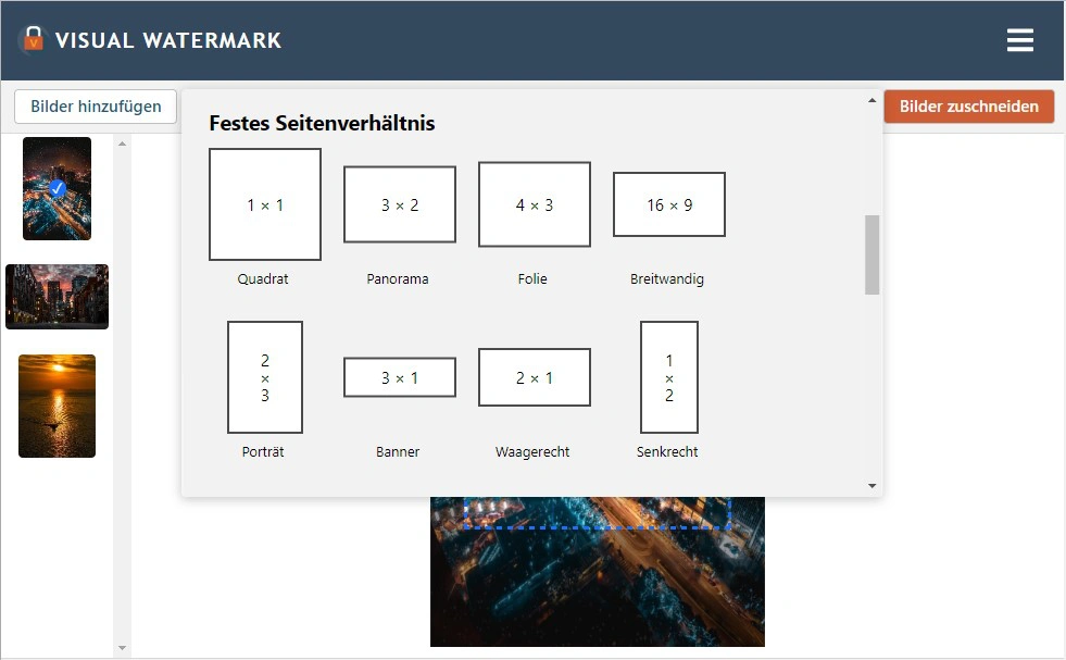 Feste Seitenverhältnisse