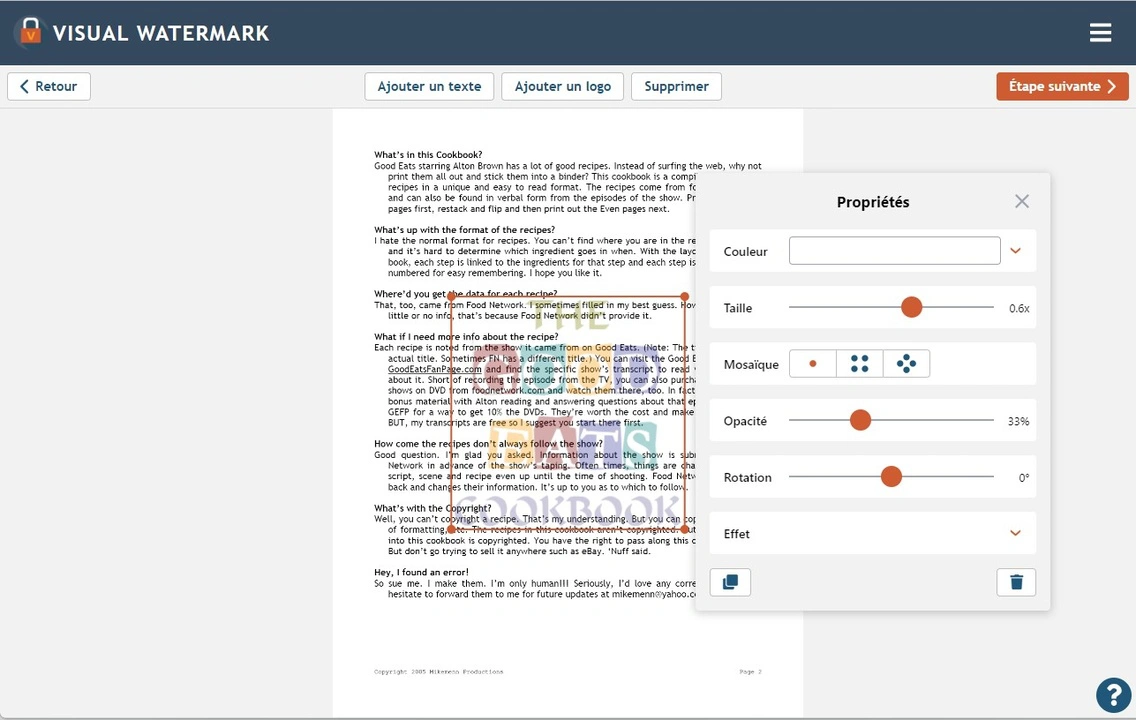 ajouter un filigrane sur pdf