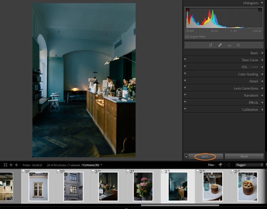 how to batch edit in lightroom